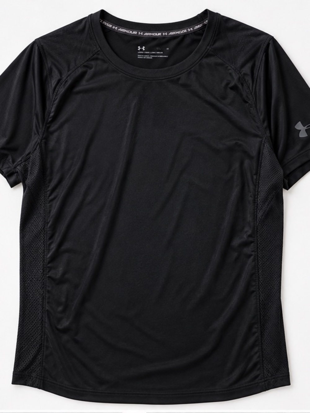 Under Armour Men's Black Mesh Performance Athletic Shirt Size M